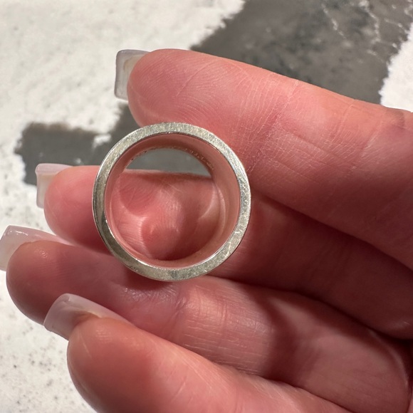 AUTHENTIC Tiffany & Co 1837 Sterling Wide Band Ring Size 6 - Picture 7 of 7